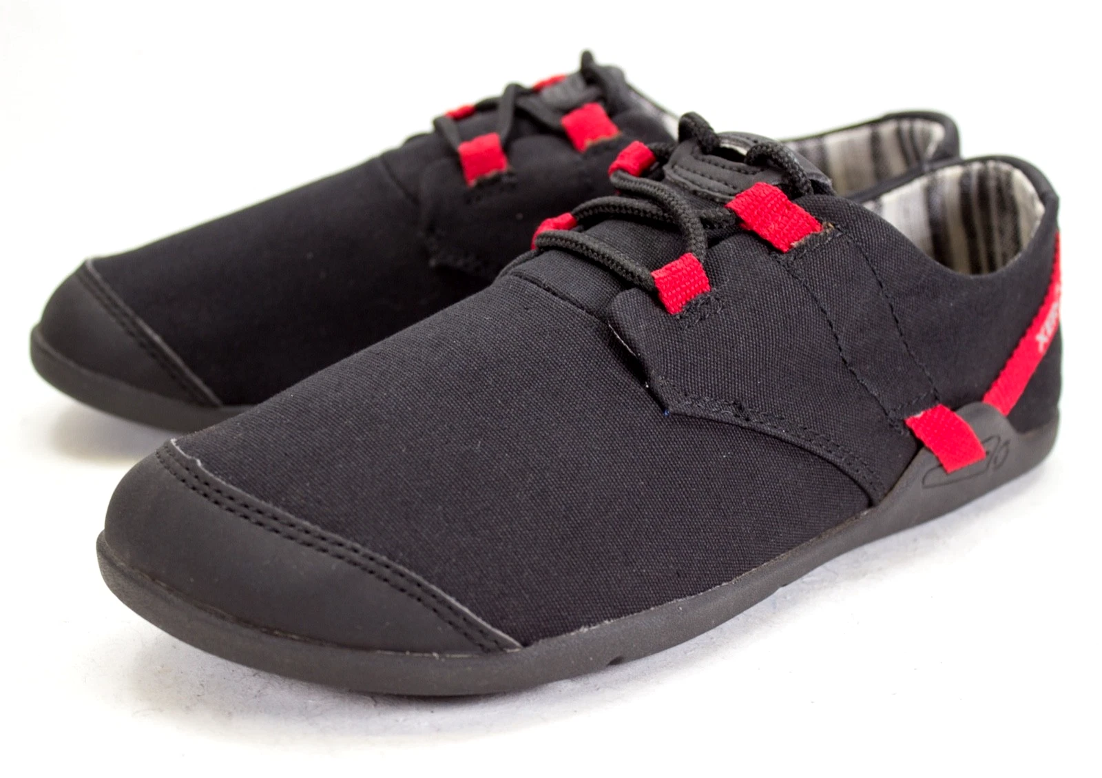 Xero Minimalist Ipari Lena Womens Size US 6.5 Black Red Trailing Zero Drop Shoes
