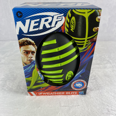 Nerf Weather Blitz Foam Football All-Weather Play Indoor Outdoor - Color: Green