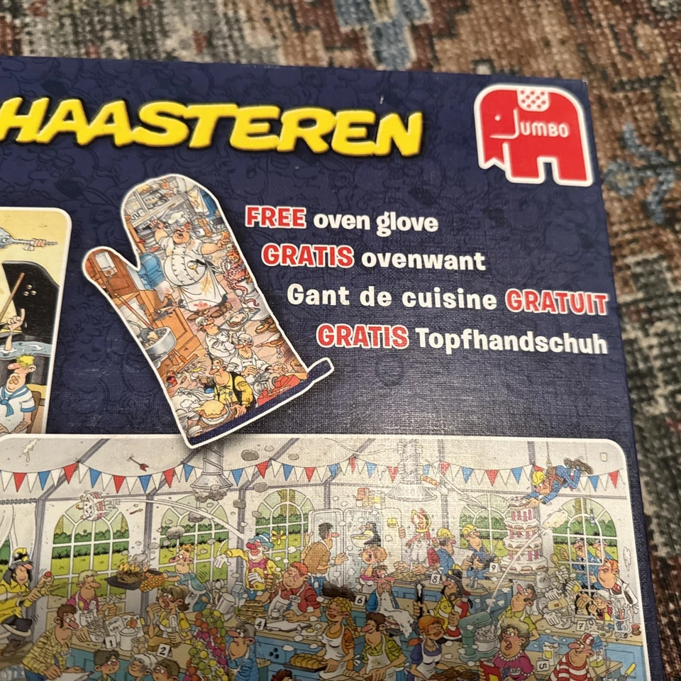 2 pçs Jumbo 1000 pçs. Ceia de frutos do mar, Clash of the Bakers Jan Van Haastern lacrada - Imagem 2 de 4