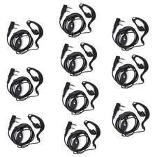 10X 2Pin Headset Earpiece MIC For BaoFeng UV-5R BF-888S DM-5R BF-F8+ GT-3 Radios