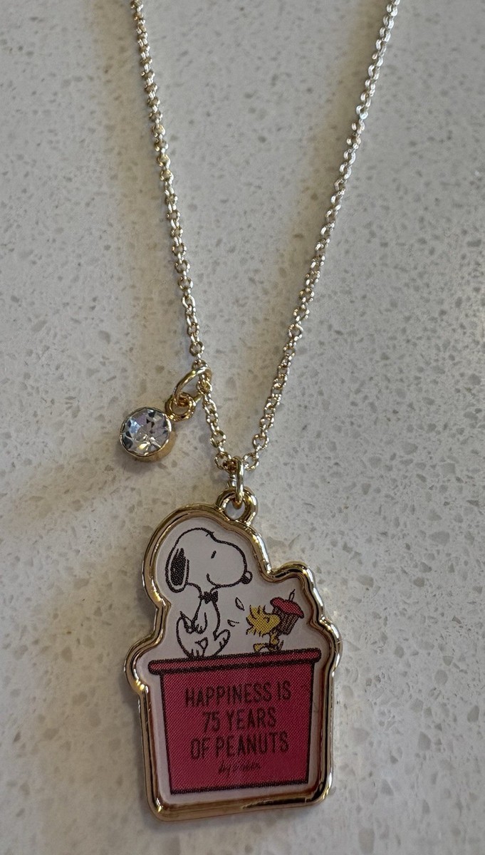 アクセサリー PEANUTS 75 Years Anniversary Pendant Peanuts Snoopy - “Happiness Is 75 Years Of Peanuts” Pendant