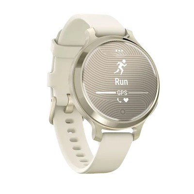 Garmin Lily 2 Active Lunar Gold w/ Bone Silicone Band Smartwatch