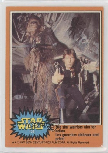 1977 OPC Star Wars #133 The star warriors aim for action!