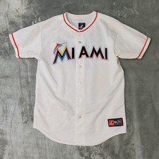 Miami Marlins Jose Fernandez 16 Jersey White Mens XL Fits Small/Slim Medium READ