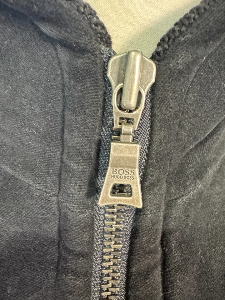 $980 Hugo Boss Black Wool Coxtan Jacket Extra Zip Fleece Liner Coat Sz XL Sz 50 - Image 4 of 4