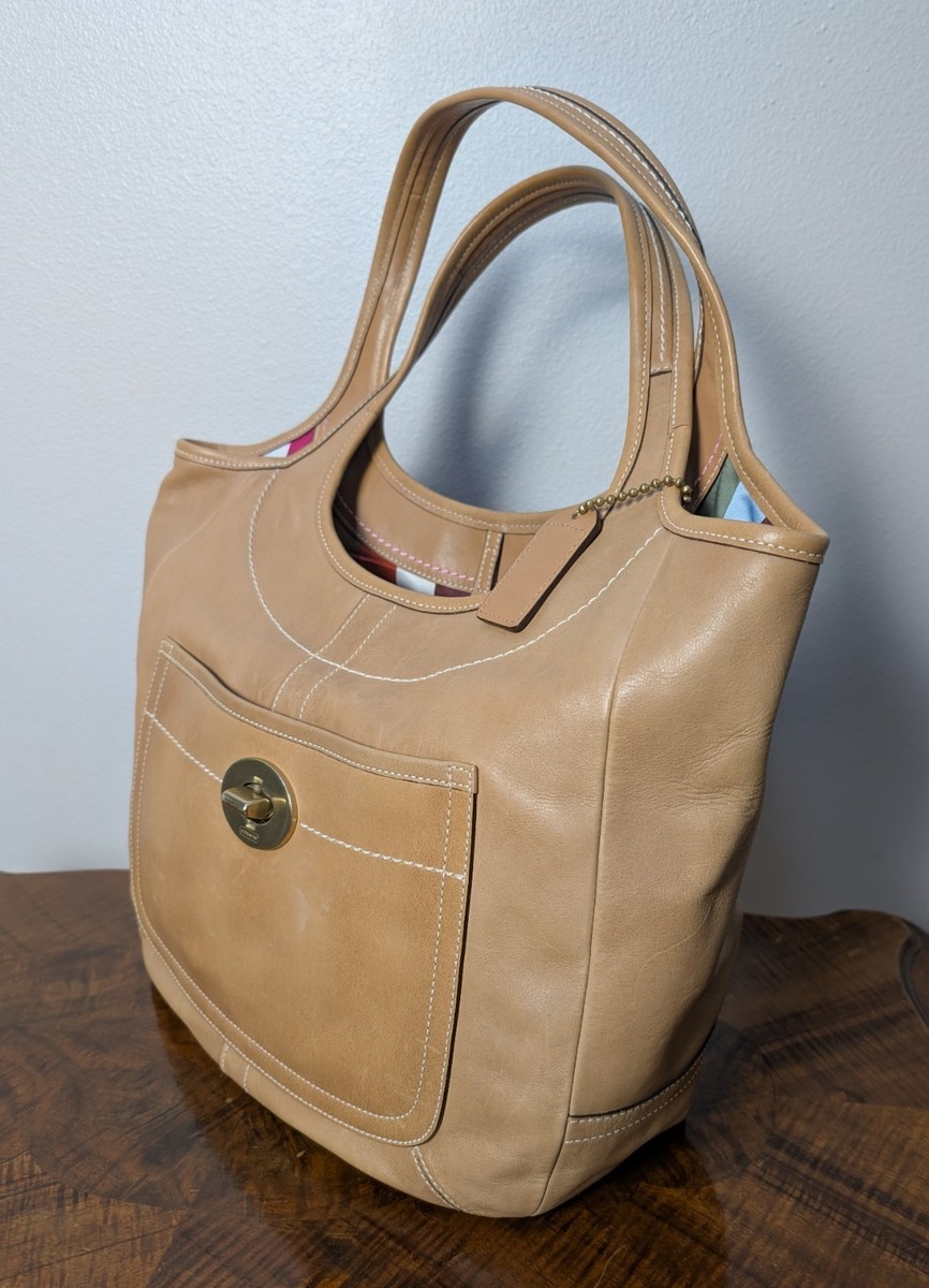 Coach Ergo Legacy 10744 Camel Leather Tote 65th Anniversary