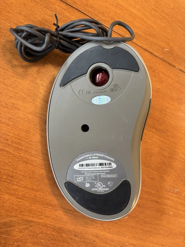 Microsoft Trackball Explorer 1.0 PS2/USB Compatible X05-87473 - Image 3 of 4