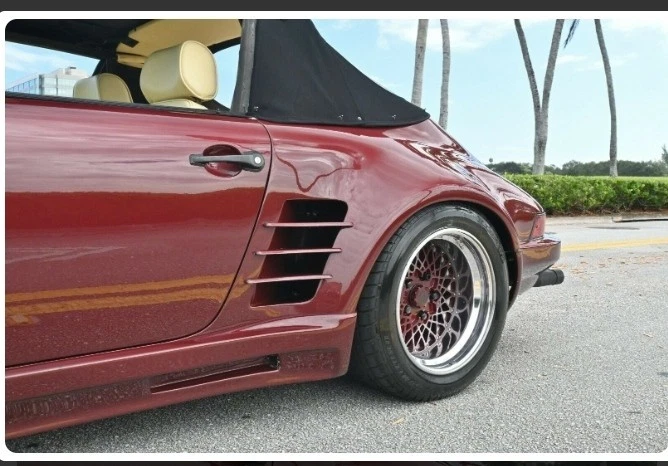 Modellino Porsche 911 Speedster Gemballa in Ferro e Resina Scala 1:24 Rosso - Immagine 2 di 3