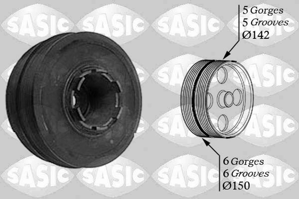 Riemenscheibe Kurbelwelle Sasic 9001810 FüR BMW E46 E39 3Er Touring 5Er 318 320-image