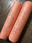 Unsearched Wheat Penny Rolls Coca Cola Lot Of 2 Estate Auction Shotgun Ends