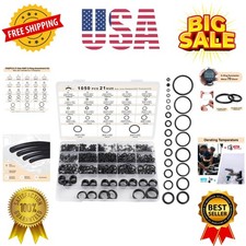 O Ring Kit 1050 PCS, O Ring Assortment Kit 21 Size, Metric Nitrile Rubber O R...
