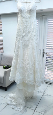Brautkleid Gr. 12 Kenneth Winston Private Label BR G ivory - chemisch gereinigt