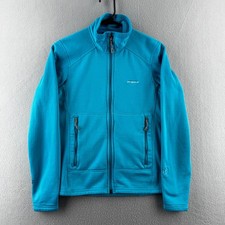 Patagonia R1 Full Zip Jacket Womens Small Blue Grid Fleece Lightweight Regulator