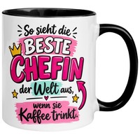 Tasse Chefin – „So Sieht Die Beste Chefin Der Welt Aus“ – Geschenk Beste Chefin