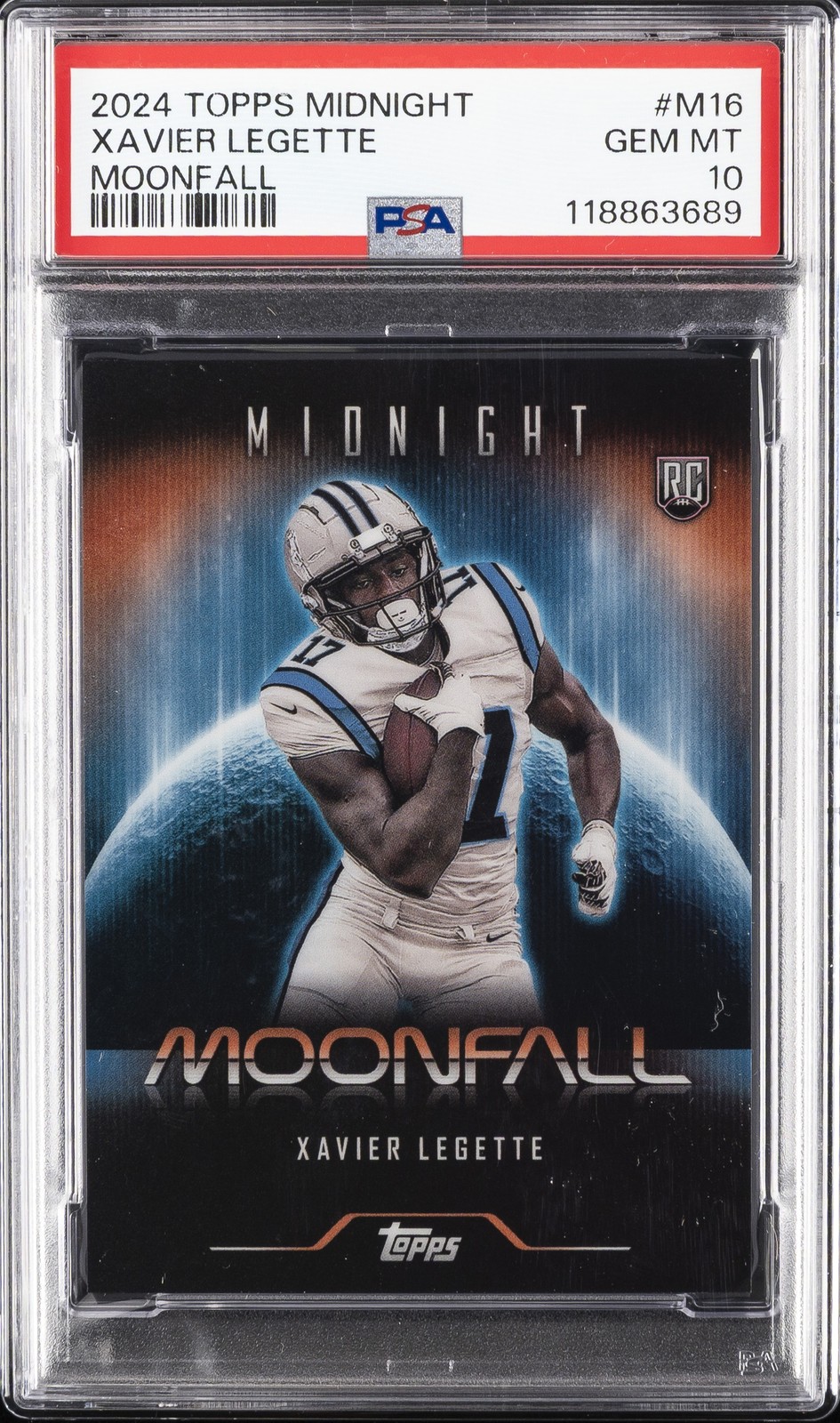 Xavier Legette Topps Midnight Moonfall #M16 Base
