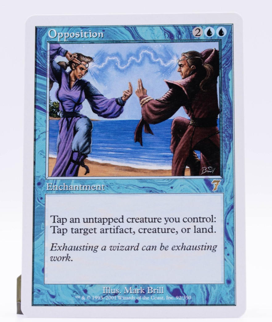 Opposition 7th Edition Rare Enchantment MTG Lightly Played