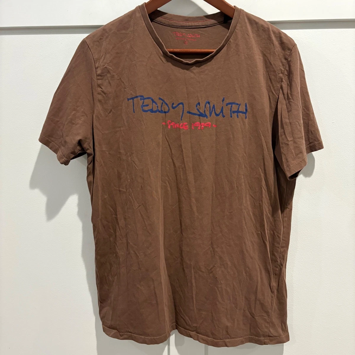 Teddy Smith T-Goa T-Shirt Uomo Con Scollo A V, Maniche Corte, Lavabile In Lavatrice