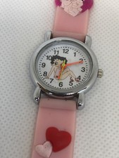 Betty Boop Child?s Watch Pink Silicone Strap. Stainless Steel Back