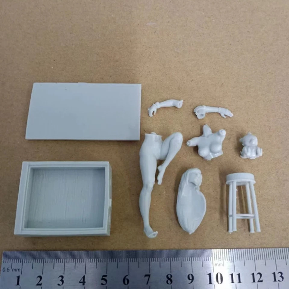 Leisure Girl Full Resin Figure Model Kit 1/24 Scale Unassembled Unpainted Toys - Image 2 of 2