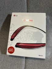 LG TONE PRO Wireless Stereo Headset Red LG-HBS-770 TESTED