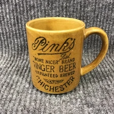 Vintage Pink’s “None Nicer” Brand Ginger Beer Chichester Advertising Coffee Mug