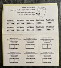 VTG 35mm film roll development stickers -2 types, panorama  Development only