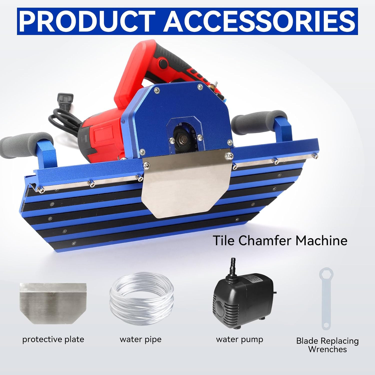 Electric 45 Degree Tile Chamfering Tool Professional Tile Bevel Cutter with 1400