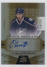 2016 Trilogy Rookie Premieres Level 2 218/275 Oliver Bjorkstrand #105 Auto 1k9