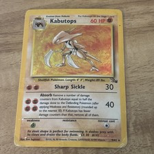 Kabutops 9/62 Fossil Holo Unlimited Edition on eBay
