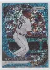 2020 Prizm Tier II Quick Pitch Teal Donut Circle 4/15 Travis Demeritte #114 s1i