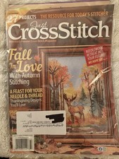 JUST CROSS STITCH MAGAZINE AUTUMN 2024 FALL IN LOVE New Sealed Free Shipping
