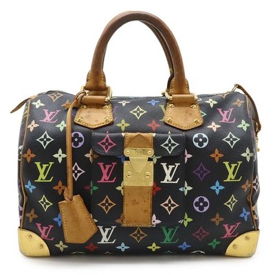 Louis Vuitton Speedy 30 Monogram Multicolore Noir M92642 Handbag