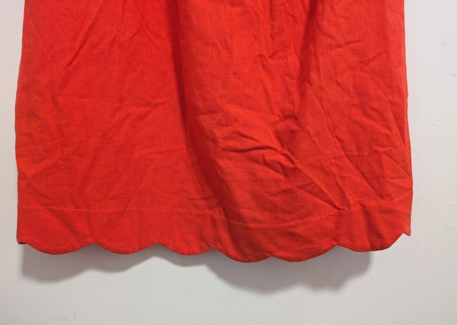 Mini abito Kate Spade x Target rosso orlo smerlato XXL spiaggia preppy coquette