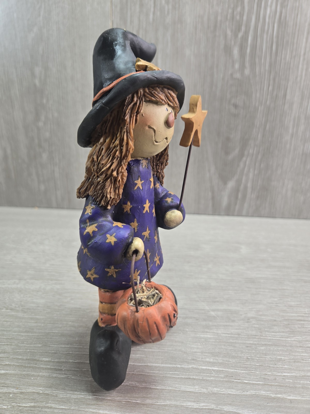 Blossom Bucket Suzi Skoglund Halloween Trick-or-Treat Witch Figurine