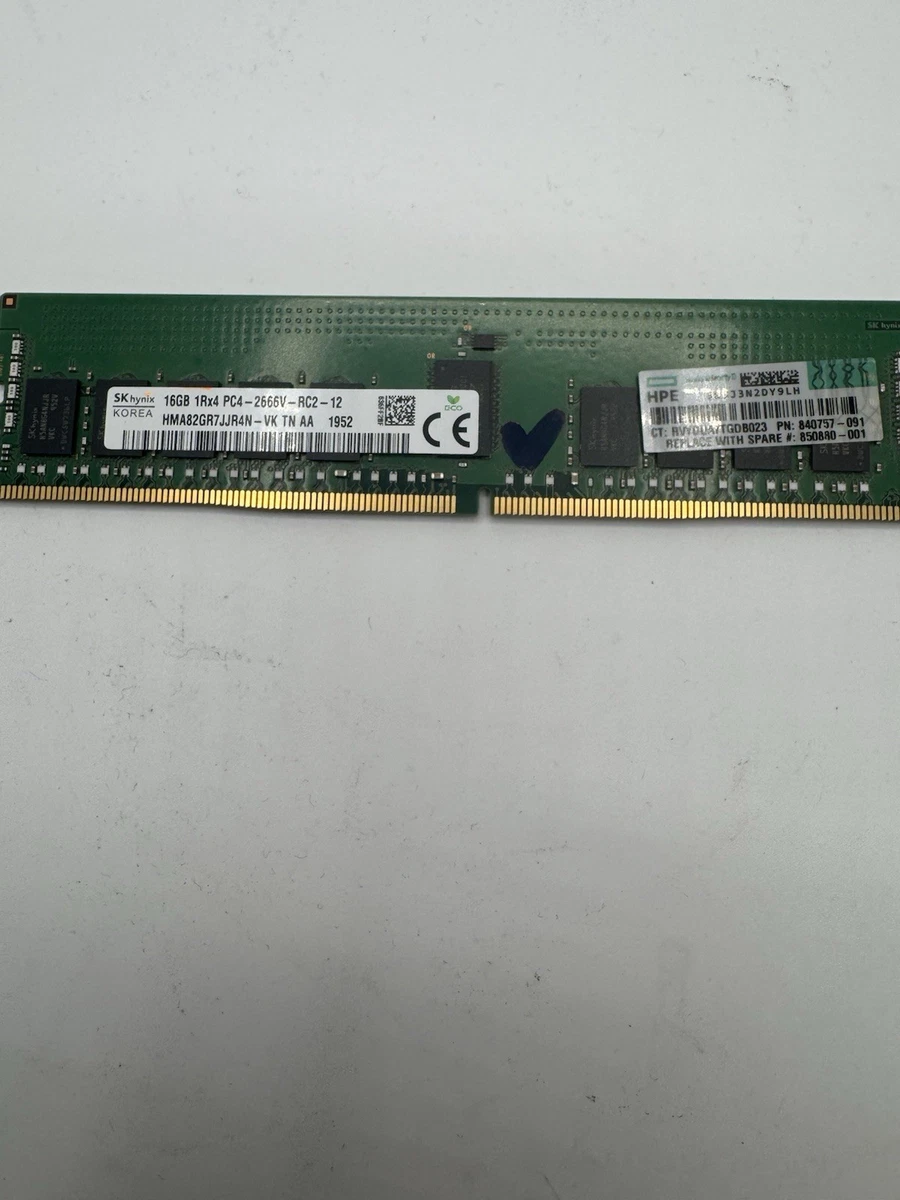 Module Mémoire RAM HPE 32 Go PC4-2666V-R ECC - 2Rx4, Pour