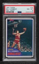 1981-82 Topps Bill Laimbeer #74 PSA 8 10fh