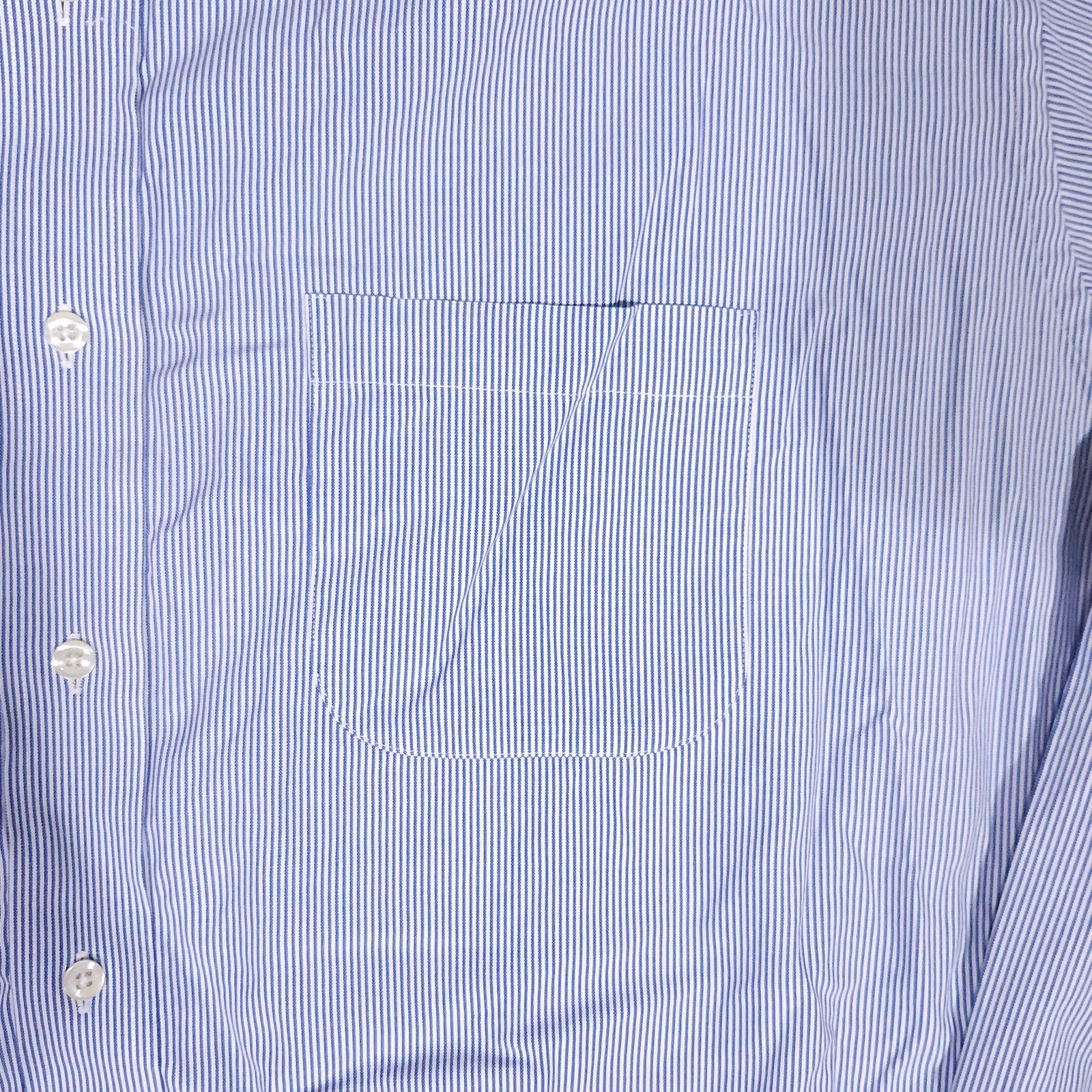 Brooks Brothers Oxford Button Down Shirt Men 19-37 Blue Striped OCBD Long Sleeve thumbnail 4