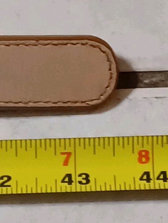 Vintage Beige "Snook" Embroidered Fishing Belt, No Maker's Mark