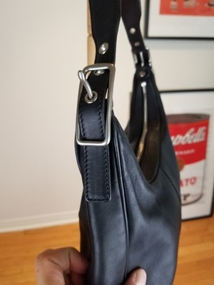 VINTAGE COACH LEGACY WEST ZOE CRESCENT HOBO LEATHER SHOULDER HAND