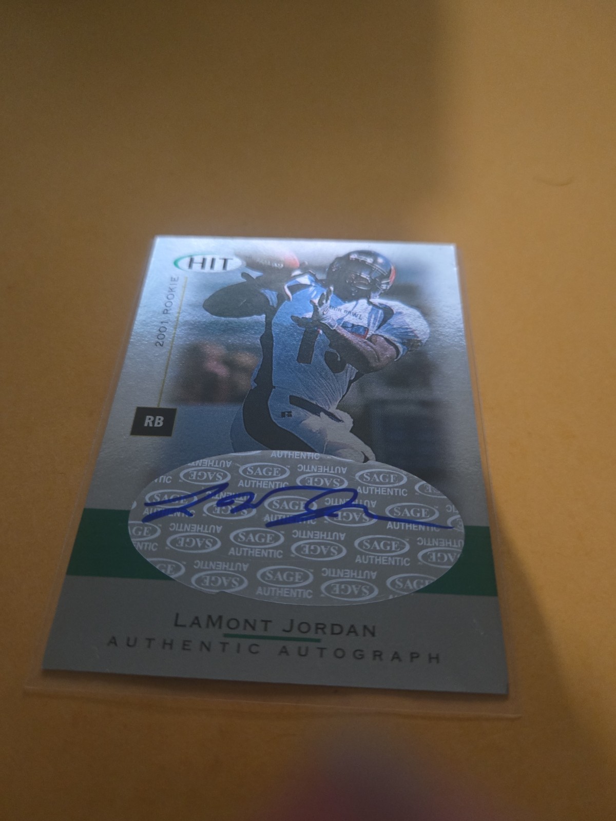 LaMont Jordan SA-GE Hit Autographs #A30 Base