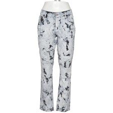 Jeans, Größe: 40, Grau/Schwarz/Mehrfarbig, Polyester, Batik, Denim, Damen #kxD