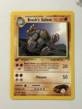 Brock's Golem 1st Edition 20/132 Gym Heroes Pokemon TCG NM/EX on eBay