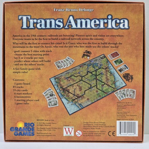 TransAmerica Brettspiel komplett Rio Grande Spiele - Bild 2 von 6