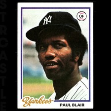 1978 Topps - Paul Blair #114 New York Yankees 🏈 Football Card