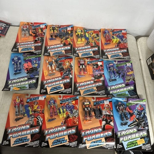 (12) Vtg Hasbro Transformers G1 Action Masters NIP New On Card 1989