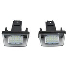 1 Pair Error free LED License Plate Lights For Peugeot 206 207 307 308/Citroen A
