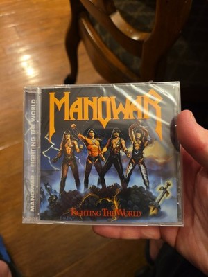 Manowar Fighting The World CD Remastered Heavy Metal New 80s Saxon