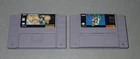 Super Mario World + Super Mario All Stars SNES, Works, Contacts Cleaned