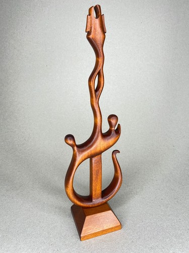 Hand carved wooden " Guitar " - Foto 5 di 9