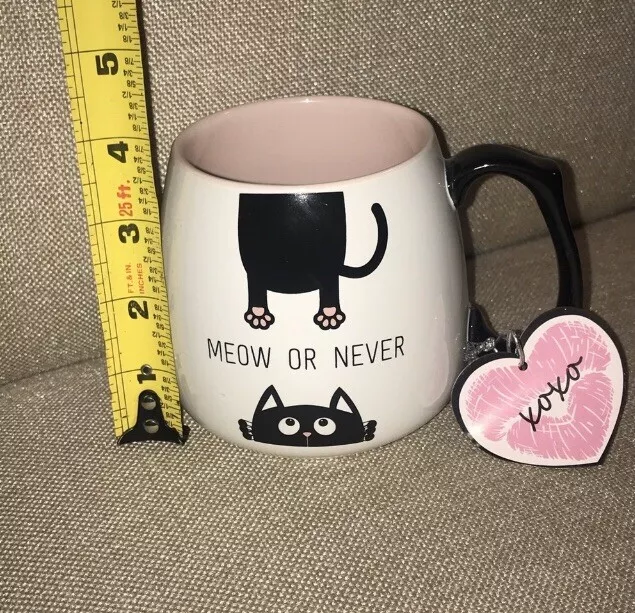 NEW Meow or Never Cat Mug